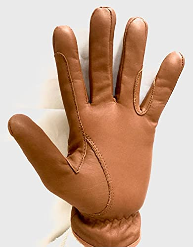 Sulkhanz Ridning herrhandskar helt läder 100 % äkta läder mörkbrun, solbränna och svarta herrar ridhandskar (brun, small)
