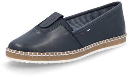 Rieker damtofflor M2261, kvinnor slip-on, Blå 14, 40 EU