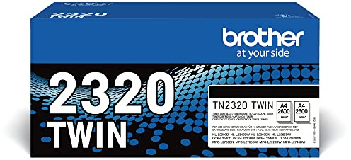Brother Original Twin Pack TN-2320TWIN Tonerkartuschen Schwarz für je 2.600 Seiten