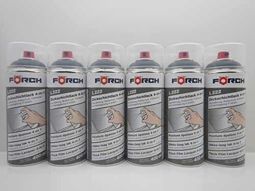 Förch 4 in 1 RAL 7021 SCHWARZGRAU GRAU DICKSCHICHTLACK LACK SPRAY SPRAYDOSE 400ML (6)