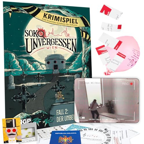 Soko Unvergessen Fall 2: DER UNBEKANNTE Krimispiel für 1-6 Personen | Mordfall lösen, Detektivspiel, Tatortspiel, Escape Room Spiel ab 14 Jahre