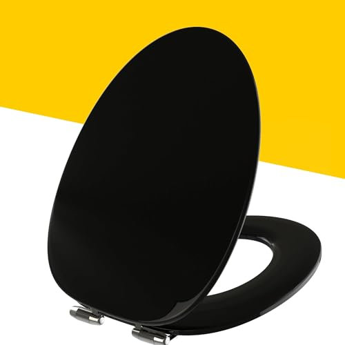 toilet seat elongated,wood toilet seat Black elongated soft close wooden toilet seat oval toilet seats with metal hinges for standard toilets