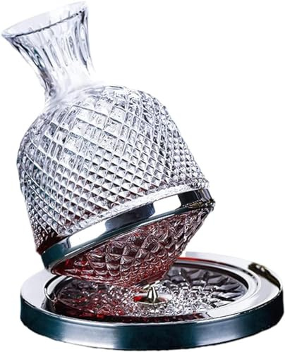 aireador de vino giratorio de 360 grados con boquilla inclinada, dispensador de whisky de 1,5 l ，Decantador ，Decantador giratorio para vino Adecuado para bodas en bares y fiestas en casa