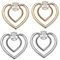 Clip d'Anneau D'Écharpe,4 Pcs Forme de Coeur Boucle de Foulard Bouton D'Écharpe En Soie Boucle D'Écharpe Décorative pour Femmes Filles Vêtements Accessoires Décoratifs
