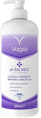 Vagisil Intimate Body Wash Hygiene pH Balance for Feminine Daily Care, 500ml, Daily Protection To Help Fortify Natural Defences With LactoPrebiotic