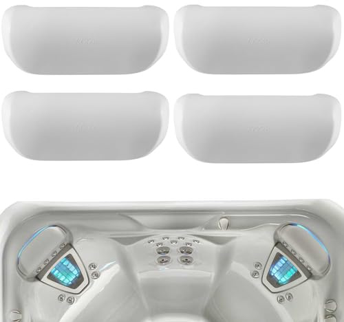 4-Pack 77228 1411501 Spa Neck Pillow Replacement for 2014-Current Hot Spring Highlife Collection Series Hot Tub, Cool Grey Spa Headrest