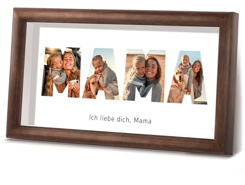LUCKOR Muttertagsgeschenke für Mama, Personalisierte Geschenke für Mama | Von Tochter, Sohn und Kindern, Beste Mama Geschenk zum Muttertag oder Geburtstag, Bilderrahmen, Geschenkideen für Mütter