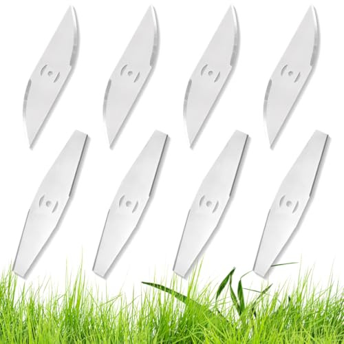 KUMSODE 8 Pièces Accessoire pour Coupe-Bordure sans Fil, Lame de Rechange en métal, Lames de Coupe-Herbe sans Fil, Accessoires, pour Pelouse Jardin Terrain Agricole