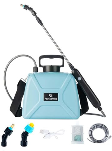 Potente rociador eléctrico: rociador de agua portátil para jardín, Pulverizador de jardín con alimentación | Pulverizador de plantas con mango ergonómico para patio, patio, jardín y césped
