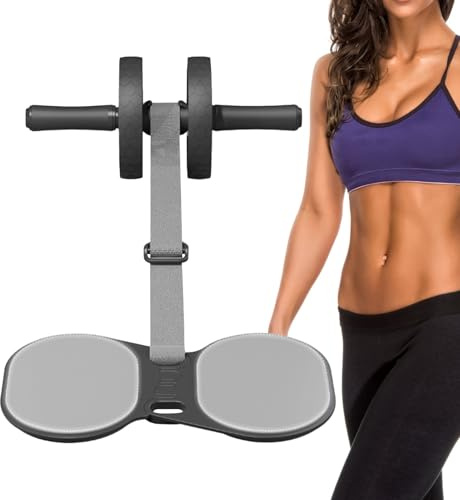 Ruote per esercizi in ABS, 129 x 36 cm, con fascia di resistenza, attrezzatura per allenamento multifunzione ABS, per uomini e donne