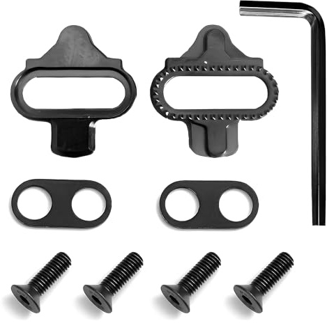 SPD Cleats Set für Fahrradschuhe, Fahrrad Schuhplatten Kompatibel SPD-Plattensatz Cleats für Indoor Outdoor Road Mountainbiken