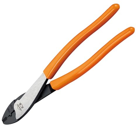 Tagliafili e crimpatrice in acciaio ad alta resistenza, 25,4 cm, per elettricisti e tecnici di riparazione, pinza crimpatrice ergonomica