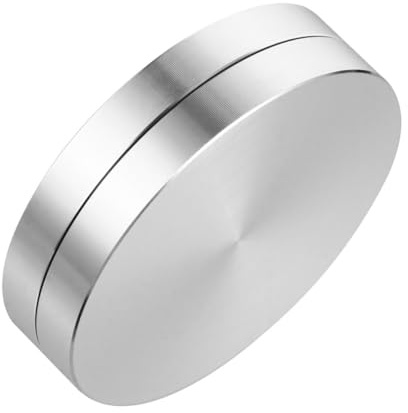 MOTHNUR Cuscinetto Giradischi Per Torte in Lega Di Alluminio Φ120x18mm Supporto Rotante Per Tavoli Da Pranzo Ed Espositori Girevoli Fai Da Te Facilità Di Installazione Per Chef e Riparatori
