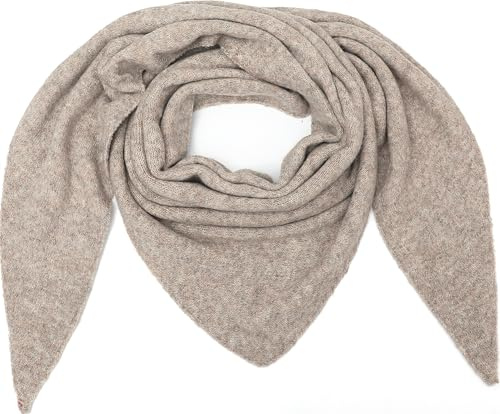 Ever Bloom Damen Dreieck Schale, Winter Herbst Dreieckstuch, Halstuch warm und lang, 2025schal:Taupe