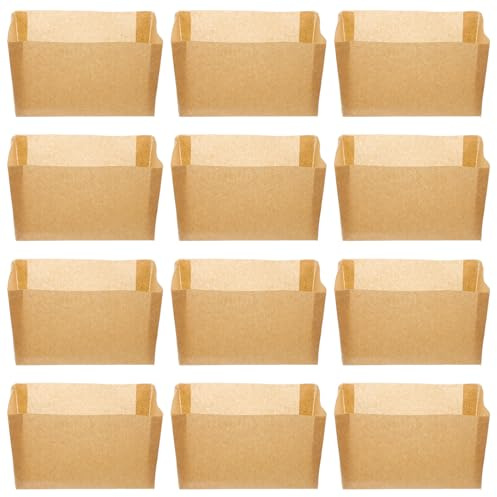 UKCOCO 50 piezas Unidades Papel para Hornear Tostadas Resistente Alta Temperatura Molde Pan para Repostería sin Olor Seguro Contacto Alimentos
