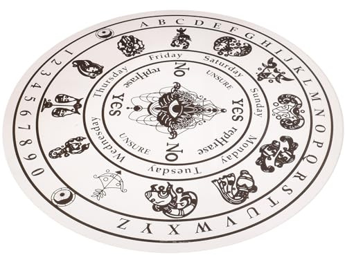 Holibanna Holzpendelbrett mit Magischer Zaubertafel und Drehbaren Knöpfen aus Schwarzem Holz Komfortables Berührungsgefühl für Studium und Dekoration