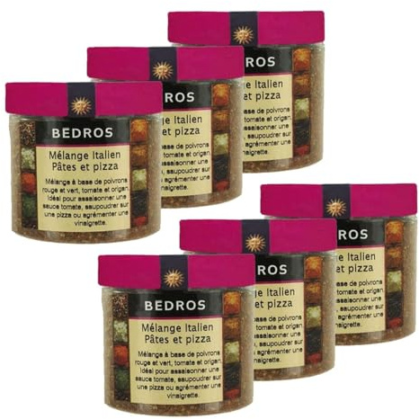 Lot 6x Mélange italien pâtes-pizza - Pot 65g