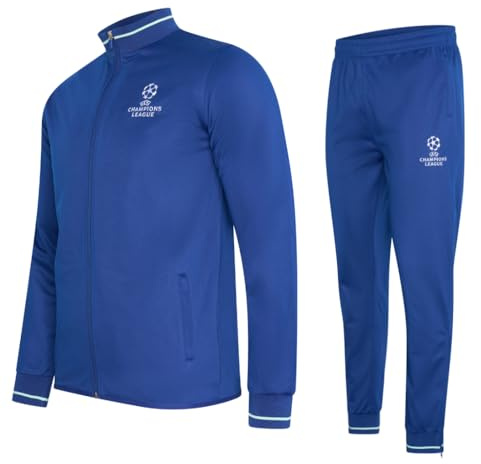 Champions League Trainingsanzug für kinder - saison 22/23-14 jahre (164) Offiziele product - Langarm Jacke blau - tracksuit für Fussball Training