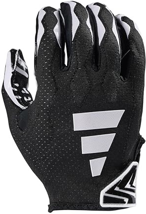 adidas Freak 6.0 Padded Receiver Football Gloves, Black/White, 2X-Large