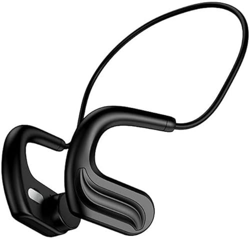 MUVLUX Bone Conduction Headphones Wireless Bone Conduction Headphones, Bluetooth 5.0 Open-Ear Wireless Sports Headsets, IP68 Waterproof, For Running, Cycling, Fitness, Hiking