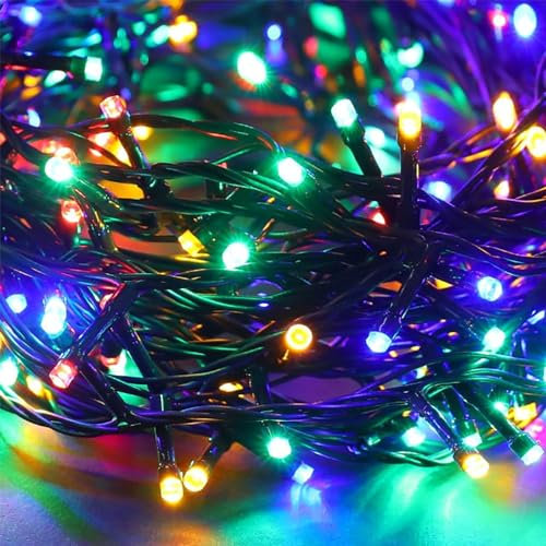 GENTRAX Weihnachtsdekoration 8 Funktionen, darunter 7 Modi für Mehrfarbiges Blinken, Geeignet für die Weihnachtsdekoration Von Weihnachtsbäumen und Häusern
