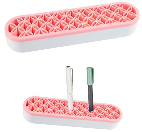 Lebartm Schreibtisch Organizer Silikon Makeup Pinselhalter Mehrzweck Stifthalter Nähwerkzeug Aufbewahrungsbox fürPinsel, Kunstzubehör, Malpinsel und Kunsthandwerk