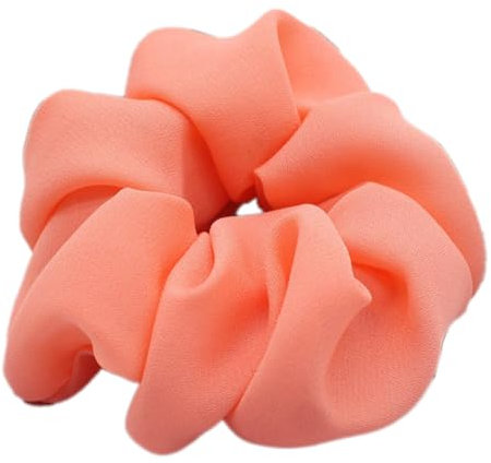 10 elastici per capelli da donna, per capelli, per capelli e capelli, colore rosso arancio