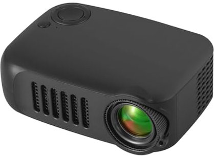ISKDJBJG Mini Proyector de Cine en Casa Proyector de VíDeo LED 3D PortáTil Proyector de Juegos 4K 1080P a TravéS del Puerto HD Smart TV Box Enchufe Europeo A