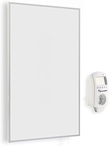 Hocosyme Pannello Radiante Infrarossi con Termostato 600W - 80°-120°Temperatura di lavoro - Adatto per 5-10㎡Indoor - Montaggio a Parete - 10 Anni di Garanzia