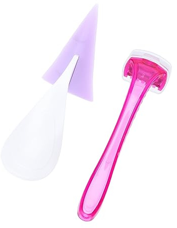 Gogogmee Professionelles Damen Intimrasierer mit Ergonomischem Design und Flexiblem Silikonüberzug Kompakter Körperhaar Trimmer für Präzise Intimrasur und Zufällige Farbe