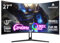 Amzfast Curved Gaming Monitor 27 Zoll - 240Hz, 1500R, sRGB 130%, 1 ms MPRT, Adaptive Sync, HDR, Anti-Flicker/Glare, Low Blue Light, VESA Mount, HDMI 2.0/DP 1.4, mit DP-Kabel, AMZG27C1 Pro