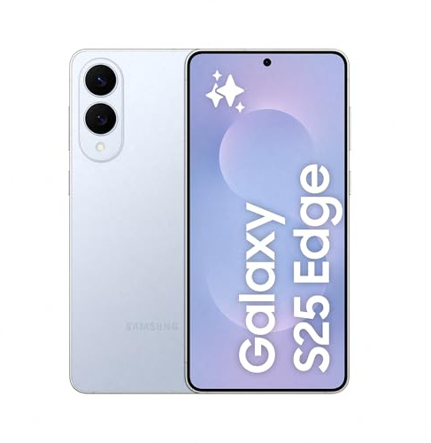 Samsung Galaxy S25 Edge 512GB Teléfono Móvil Fino con IA, Galaxy AI, 12GB RAM, Cámara 200MP, Batería Larga Duración, Garantía del Fabricante 3 Años + 1 Extra, Color Titanio Azul (Versión Española)