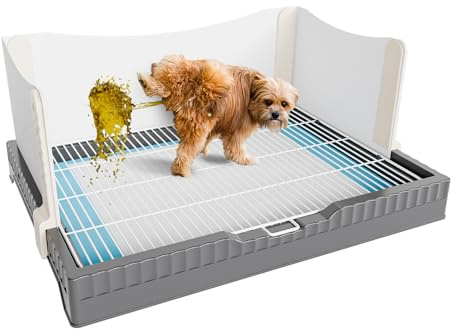 Oneluck Dog Litter Box with High Pee Walls,30 x 22 Indoor Puppy Pee Pad Holder,Protection Wall Every Side for No Leak, Spill, Accident