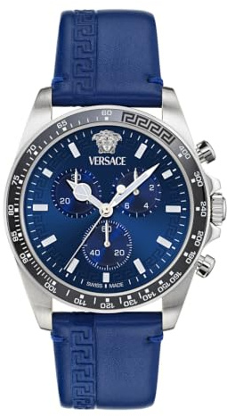 Versace Herren Chronograph Quarz Armbanduhr Greca Chr Wave