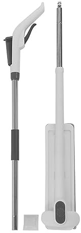 2 in 1 Spray Mopp Freihandes Waschen nasse Trockenboden Mopp mit Milbenentfernungsfunktion für Haushaltsreinigung Edelstahl ABS -Baumwolltuch (36 cm Panel)