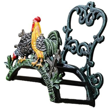 KESOTO Soporte de Almacenamiento para Manguera de Jardín, Diseño Contemporáneo Y Funcional, Gallo, 22x11x21.5cm