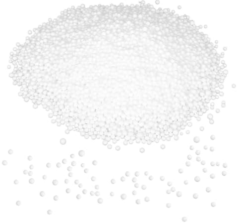 Yardenfun Bean Bag Filler Foams White 3-5mm Foam Beads 200g Pack Couch Cushion Stuffing Pillow Filling for Bean Bags and Lazy Sofa Filling at Home