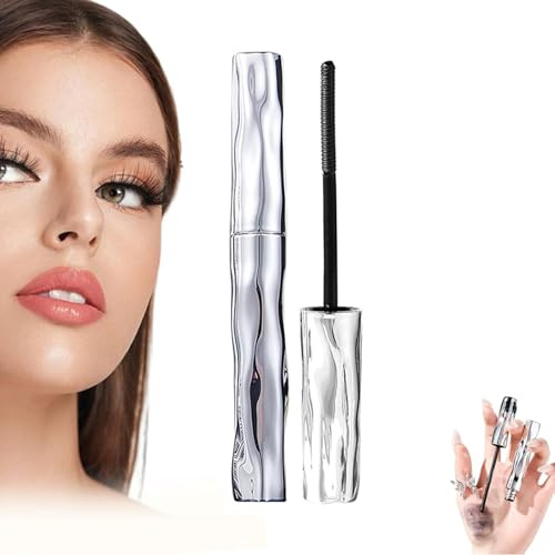 Iron Wand Mascara,Thick and Curled Long Eyelash Mascara,3D Curling Eyelash For Waterproof, Long-Lasting, Sweat-Proof, Lengthening, Non-Smudged,For Woman (1pc)