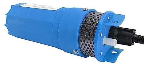 Haofy Tiefbrunnenpumpe, Solar-Tauchpumpe, 24 V, 6,5 L/min Durchflussrate, Ideal für Bewässerung und Teichwasseraustausch (BLUE)
