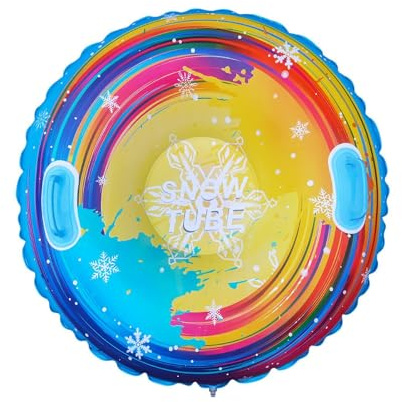 Inflatable Sledge | 85 Centimeters Long Cold Resistant - Inflatable Buoy with Handles | for and Family
