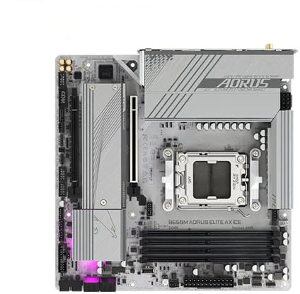 motherboards Fit For GIGABYTE B650M AORUS ELITE AX ICE Micro-ATX AMD B650 DDR5 192GB 8000 (OC) MHz M.2 Wi-Fi 6E Socket AM5 Motherboard
