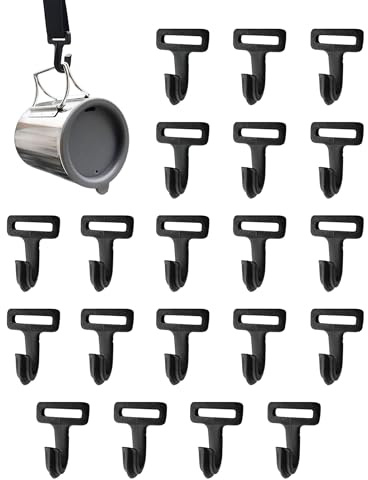 WUNZILO 20 pezzi Tarp Gancio Tenda Morsetto Gancio Tarp da Campeggio Ganci Ganci di Plastica per Camping Gancio Tenda, per tenda da esterno, tenda da sole, telone, clip per pali