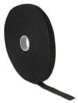 DeLOCK Klett-Kabelbinder L 10m x B 13mm, Rolle, schwarz, [18712]