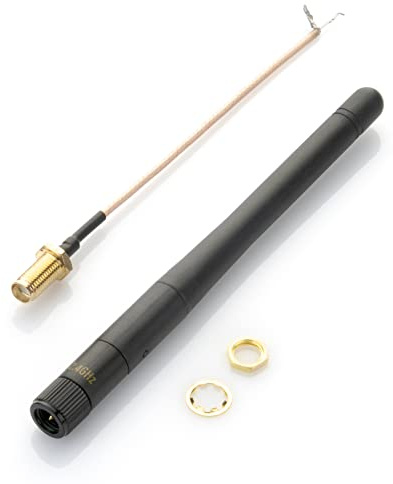 Technikkram 2400 MHz 2,4 GHz Antenne Antenne Kipp- und Schwenkbar SMA SMA für Fritz Box, UniFi WLAN-Router Booster Range Extender Gateway Mini-PCI-Express-PCIE-Netzwerkkarte USB-Adapter