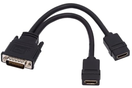chenyang LFH DMS-59Pin Stecker auf 2 HDMI 1.4 HDTV Buchse Splitter Verlängerungskabel für PC Grafikkarte