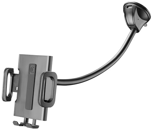 cellularline | Hug Flexi XL - Universal | Autotelefonhalter mit Saugnapfhalterung für die Windschutzscheibe - Universell für alle Handys