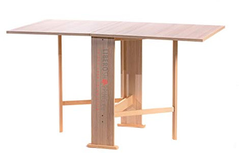 Liberoshopping Tisch Konsole wiederverschließbar Klapp in Holz Susanna (Eiche Gebleicht)