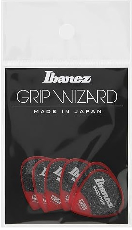Ibanez PPA16HSG Sand Grip Picks 0,8 mm Red - Plektren Set