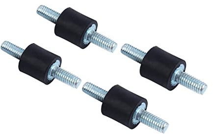 Oumefar Gummi-stoßdämpfer Schwingungsdämpfer Gummi-stoßdämpfer für Luftgenerator-Kompressor M4 10 * 10mm Stoßdämpfungswasserpumpe Zubehör