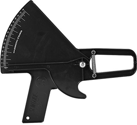 Caliper Personal Skinfold Caliper 2 colores 0 – 80 mm prueba de grasa Slim Guide Skinfold Caliper Weight Loss Measure Tester [Negro], calibrador de grasa corporal, herramienta de medición de